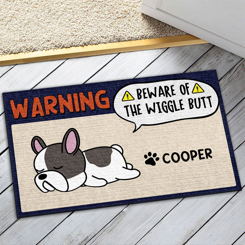 The Wiggle Butt - Personalized Custom Doormat