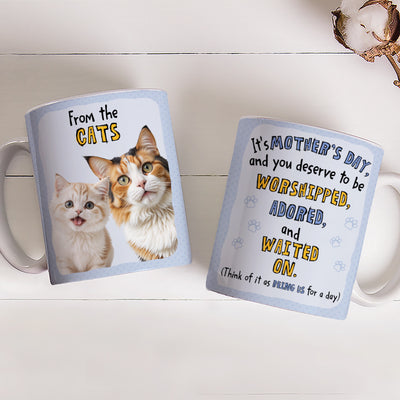 Waited On Version 2 - Personalized Custom Coffee Mug