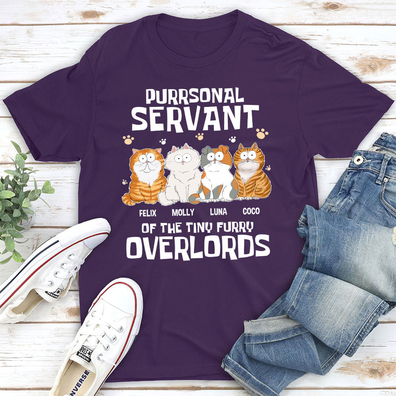 Cats Purrsonal Servant - Personalized Custom Unisex T-shirt