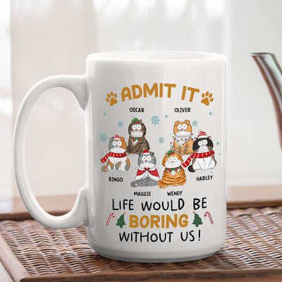 Never Get Bored - Personalized Custom Coffee Mug