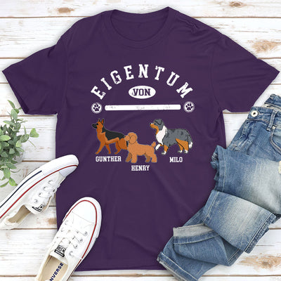 Eigentum - Personalisiertes Unisex T-shirt