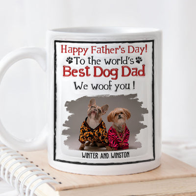 Best Dog Dad In The World - Personalized Custom 3D Inflated Effect Mug