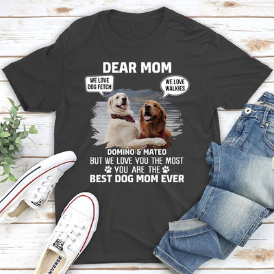 We Love You Most Dad - Personalized Custom Unisex T-shirt