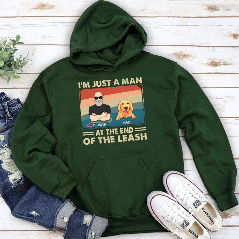 Dog Dad The Leash - Personalized Custom Hoodie