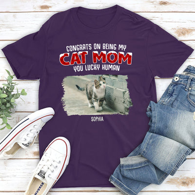 Lucky To Be Cat Servant - Personalized Custom Unisex T-shirt