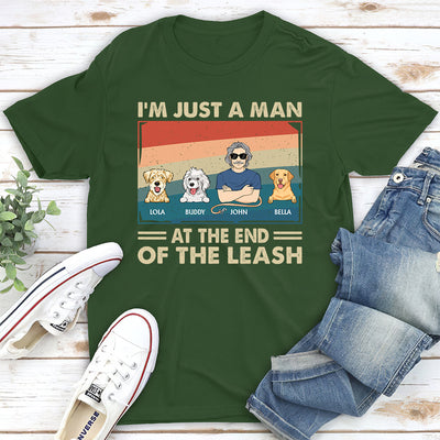 Dog Dad The Leash - Personalized Custom Unisex T-shirt