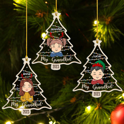 Grandkids 2023 - Personalized Custom Acrylic Ornament