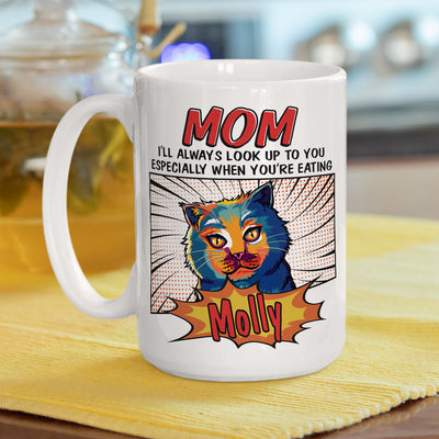 Pop Art Eating Pet - Personalized Custom Coffee Mug