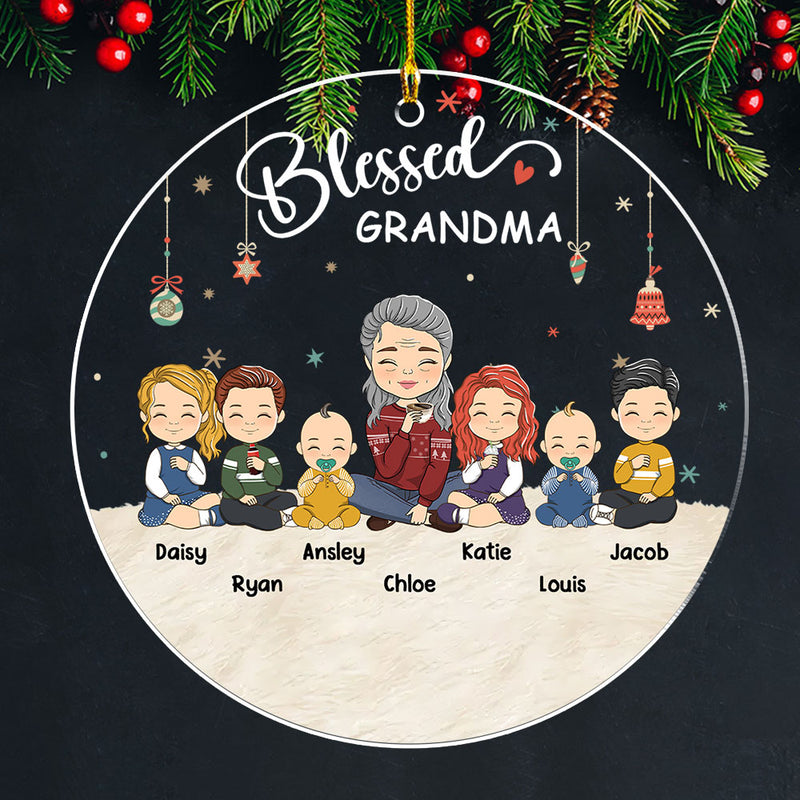 Love You, Grandma - Personalized Custom Acrylic Ornament