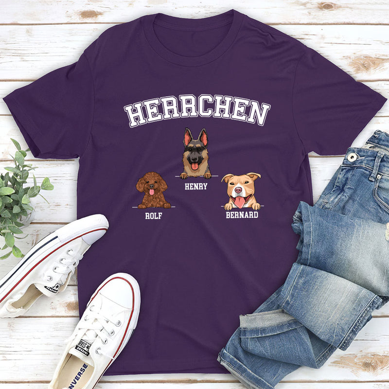 Frauchen-Herrchen - Personalisiertes Unisex T-shirt