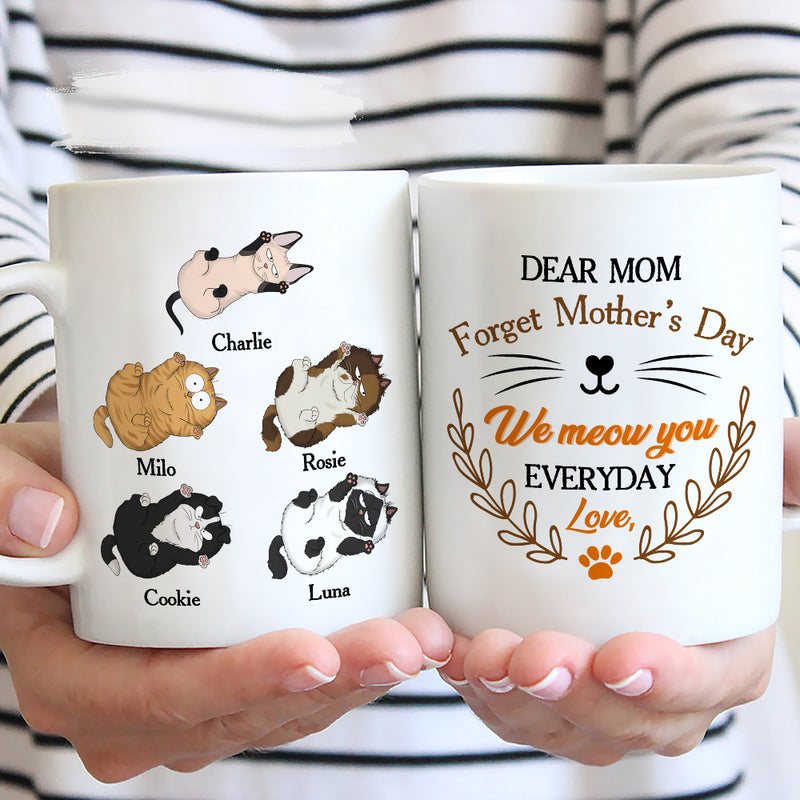 We Meow You Everyday - Personalized Custom Coffee Mug