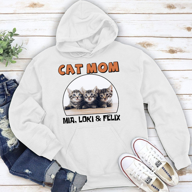 Cat Mom Circle - Personalized Custom Hoodie