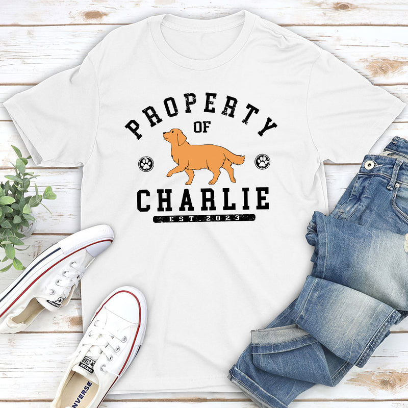 Pet Property - Personalized Custom Unisex T-shirt