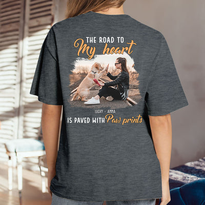 My Paw Prints Photo - Personalized Custom Unisex T-shirt