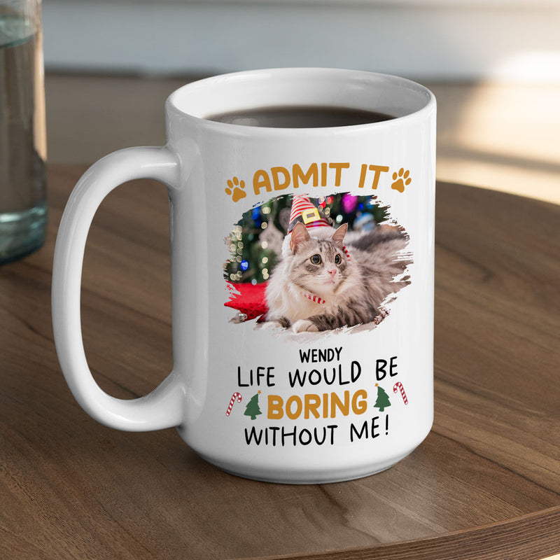 Never Get Bored - Personalized Custom Coffee Mug