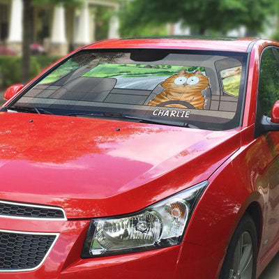 Cool Kitty - Personalized Car Sunshade