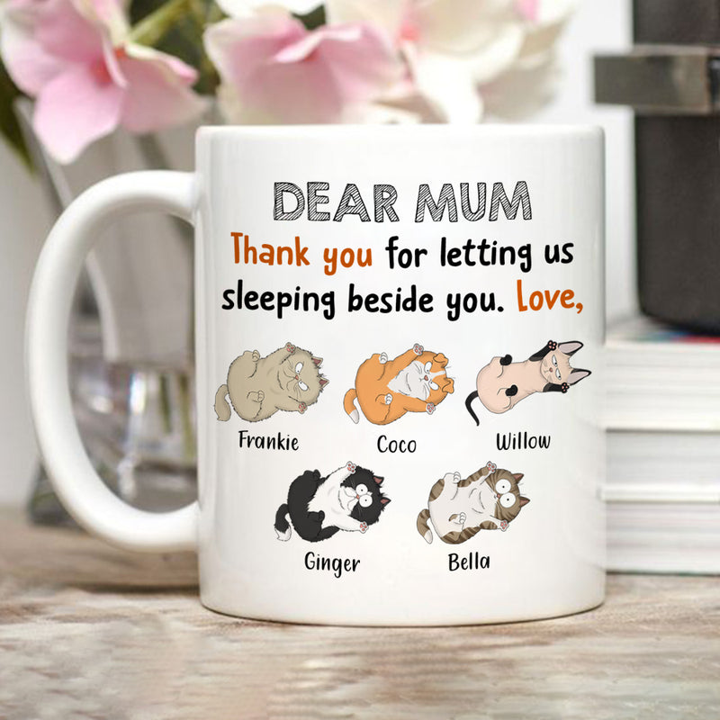 Sleeping Beside You - Personalized Custom Coffee Mug