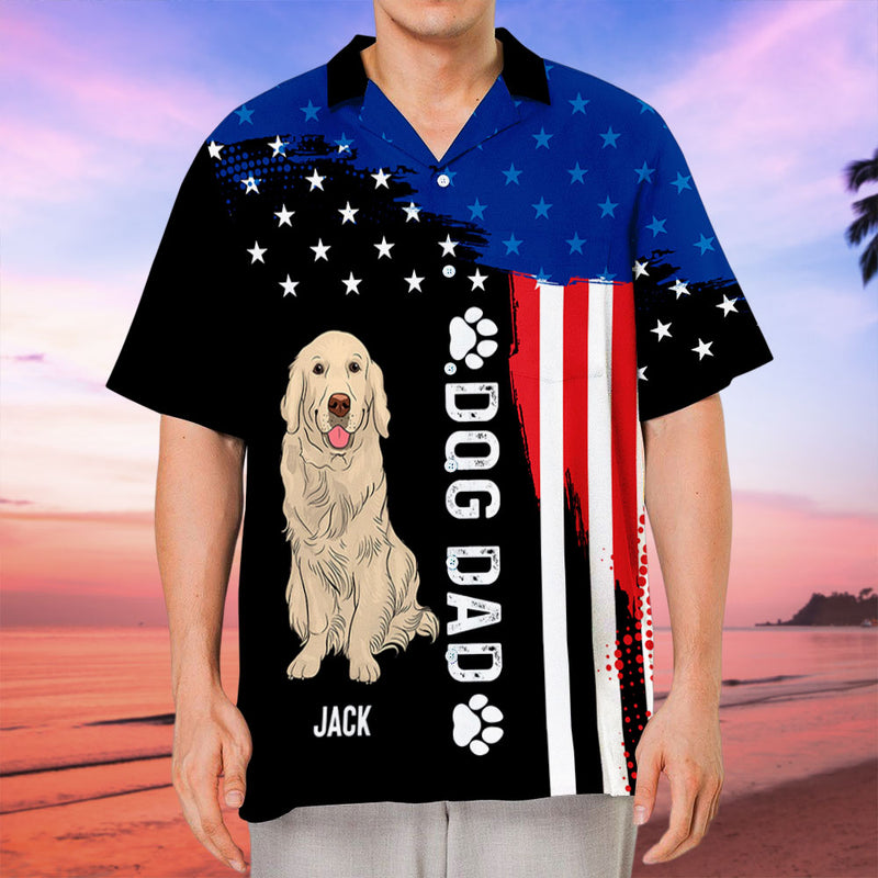 Merica Dog - Personalized Custom Hawaiian Shirt