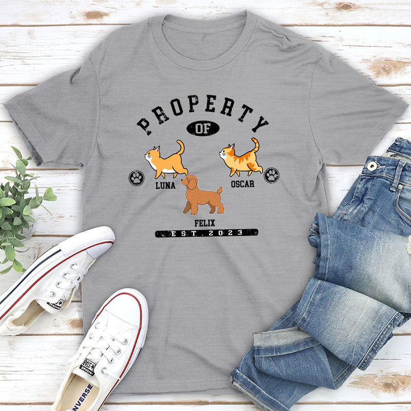 Pet Property- Personalized Custom Premium T-shirt