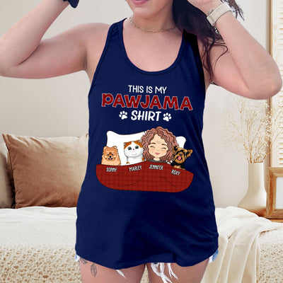 Pajama Shirt Version 3 - Personalized Custom Women's Tank