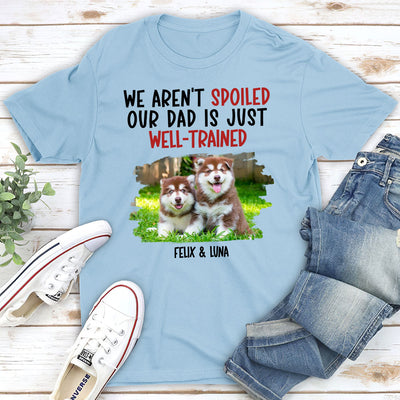 Well Trained Mom Photo - Personalized Custom Unisex T-shirt