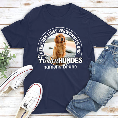 Faulen Hundes - Personalisiertes Unisex T-shirt