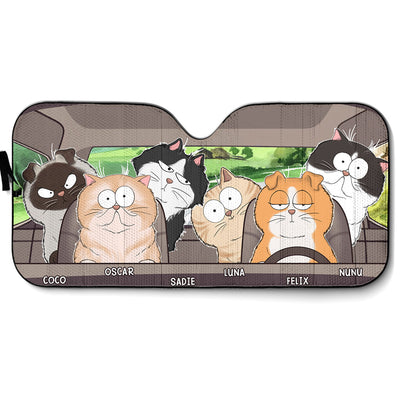 Cool Kitty - Personalized Car Sunshade