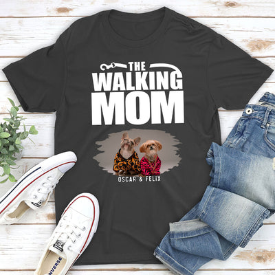 Walking Dad/Mom Photo - Personalized Custom Unisex T-shirt