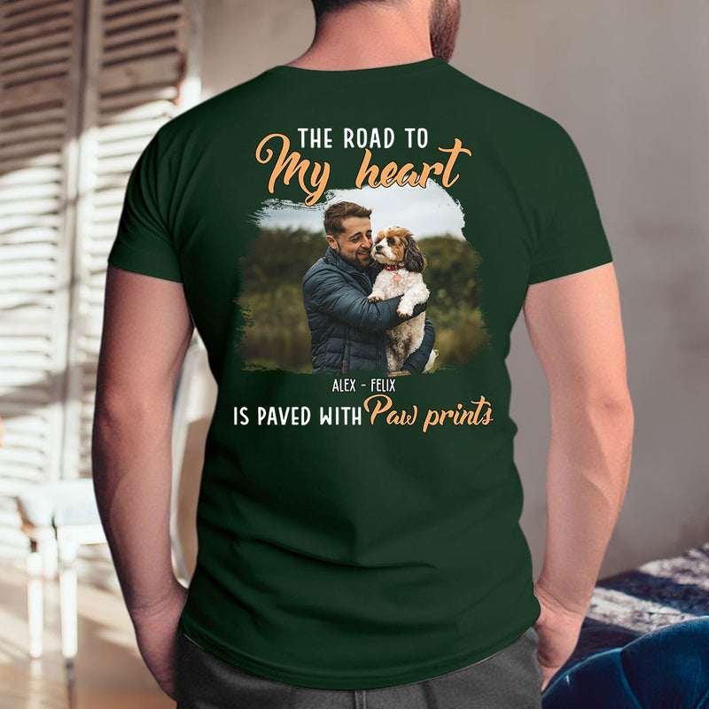 My Paw Prints Photo - Personalized Custom Premium T-shirt