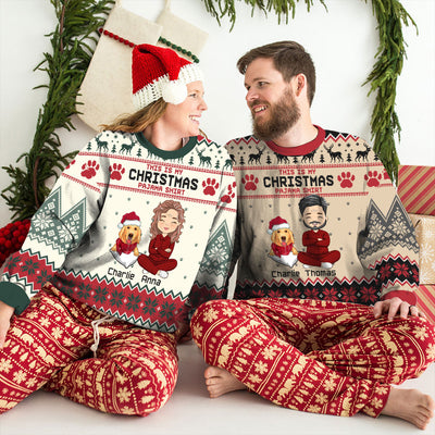 Christmas Pawjama - Personalized Custom All-Over-Print Sweatshirt