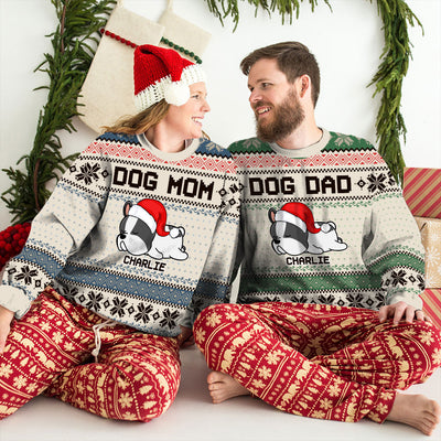 Little Christmas With Dog - Personalized Custom All-Over-Print Sweatshirt