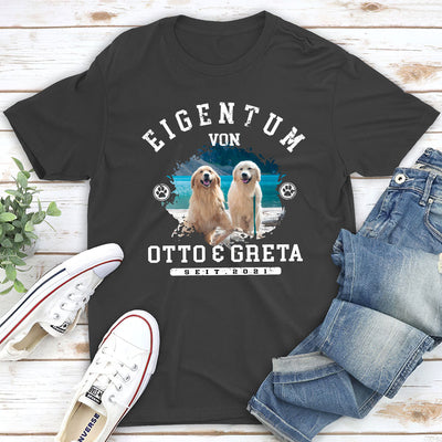 Eigentum - Personalisiertes Unisex T-shirt