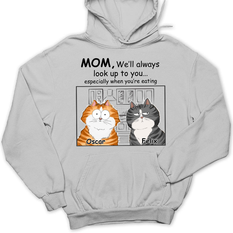 Cats Look Up To You - Personalized Custom Hoodie