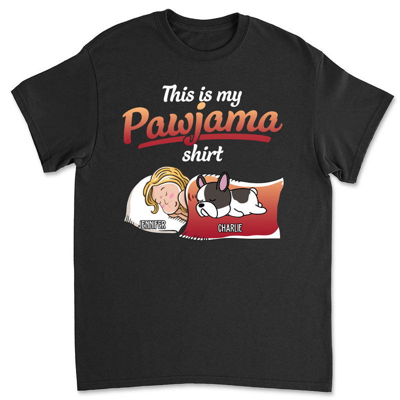 Holiday Pawjama With Dog - Personalized Custom Unisex T-shirt