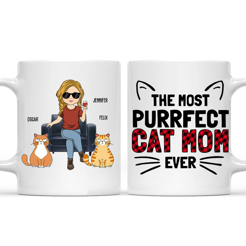 The Most Purrfect Cat - Personalized Custom Coffee Mug