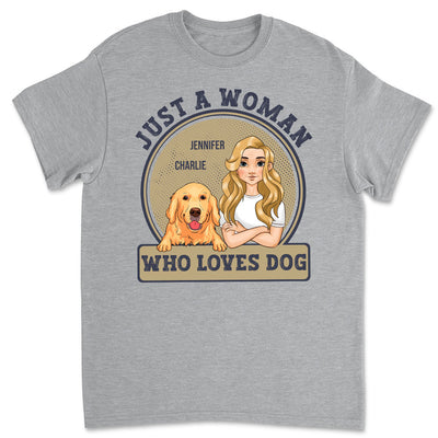 A Woman Loves Pets - Personalized Custom Unisex T-shirt