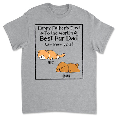 Best Fur Dad - Personalized Custom Unisex T-shirt