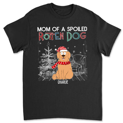 Dad Of A Spoiled Rotten Dog 2 - Personalized Custom Unisex T-shirt