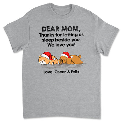 Sleep Beside Pet - Personalized Custom Unisex T-shirt