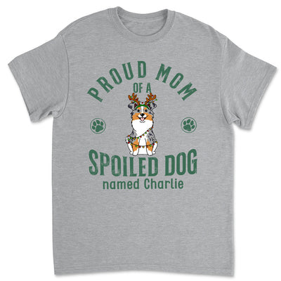 Proud Mom Of Simple Dog - Personalized Custom Unisex T-shirt