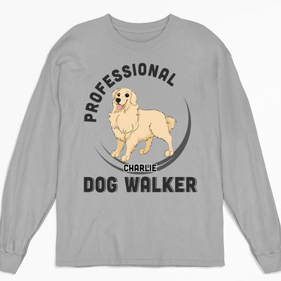 The Dog Walker - Personalized Custom Long Sleeve T-shirt