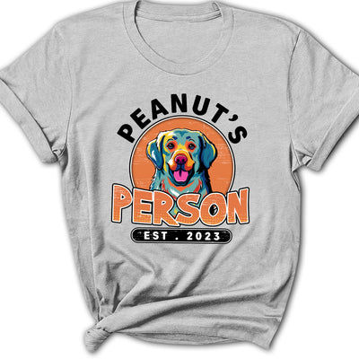 Pop Art Dog Person - Personalized Custom Women's T-shirt