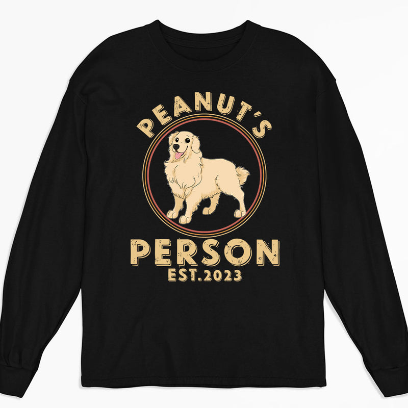 Me And My Person - Personalized Custom Long Sleeve T-shirt