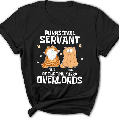 Cats Purrsonal Servant - Personalized Custom Women's T-shirt