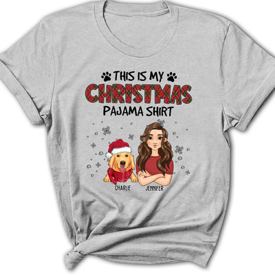 My Christmas Pawjama - Personalized Custom Women's T-shirt