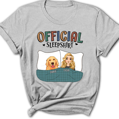 Official Sleepshirt With Pets - Personalized Custom Women's T-shirt