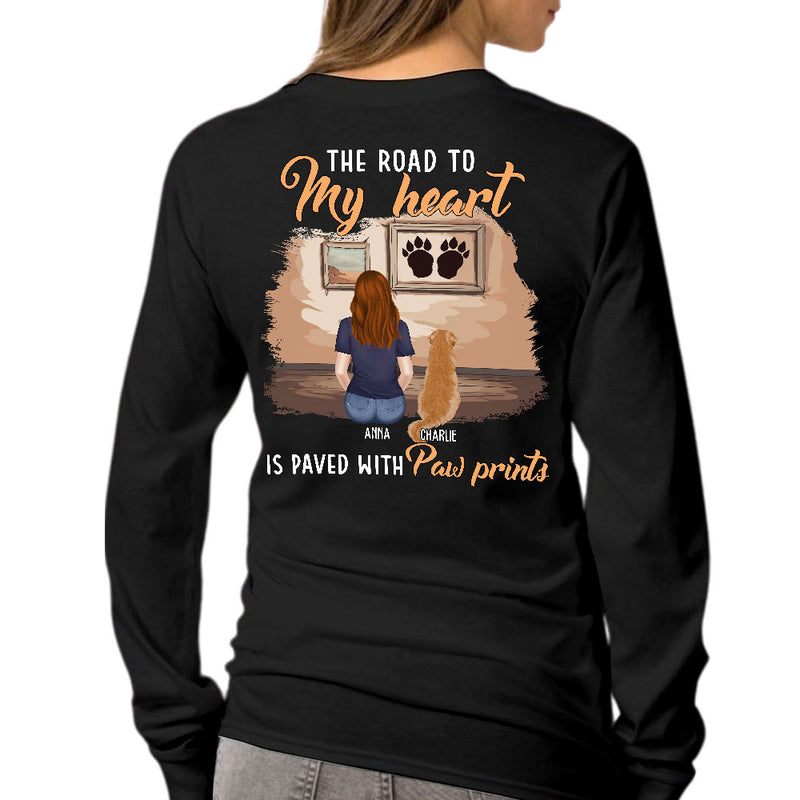 My Paw Prints - Personalized Custom Long Sleeve T-shirt