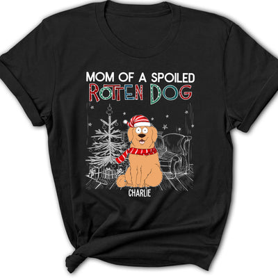 Dad Of A Spoiled Rotten Dog 2 - Personalized Custom Women's T-shirt