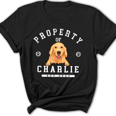 Property Of Dogs - Personalized Custom Women's T-shirt