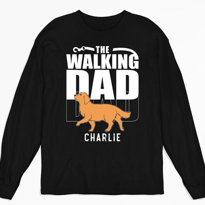 Walking Dad/Mom - Personalized Custom Long Sleeve T-shirt